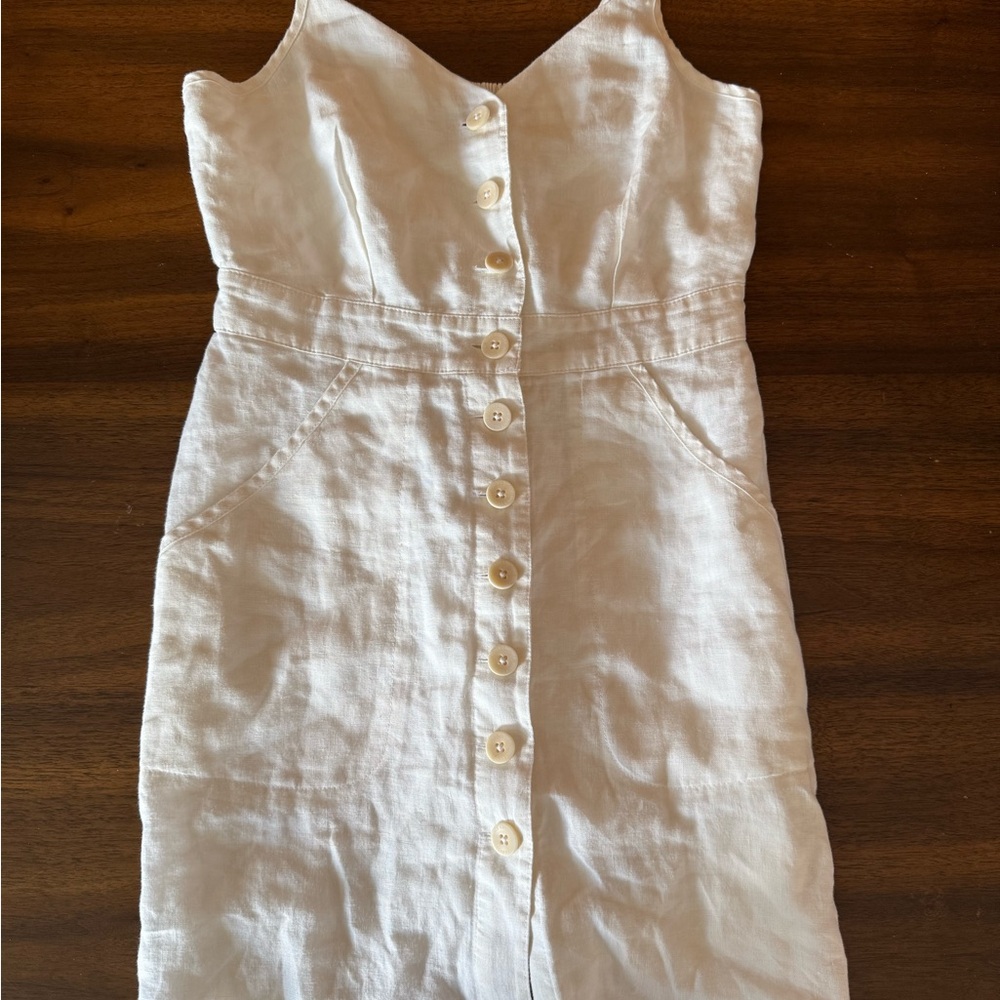 Juicy Couture White Button-Down Dress